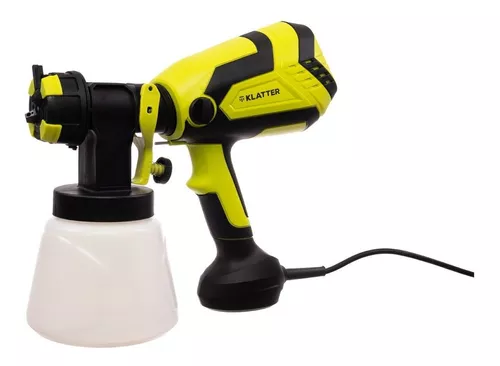 Pistola eléctrica para pintar Klatter MLGS-MP600 de 1000mL color amarillo  600W 220V