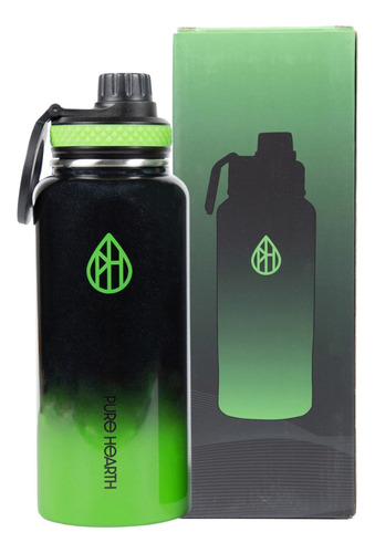 Pure Hearth Dynamicfit Botella Deportiva De Acero Inoxidable