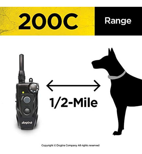 Collar De Adiestramiento Remoto Dogtra 200c - Mile Range, Re