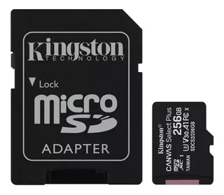 Memoria Kingston Micro Sd 256gb Canvas Select Plus 100mb/s