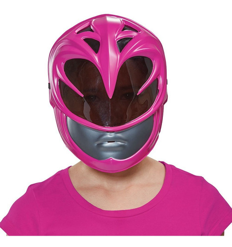 Máscara De Película De Disfraz Rosa Power Ranger, Talla Únic