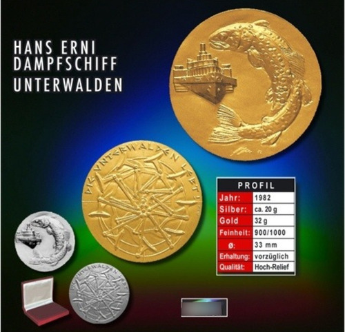 Medalla/moneda Hans Erni Medal, Steamship Unterwalden