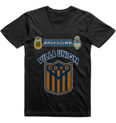 Remera Infantil Negra Villa Union Choele Choel