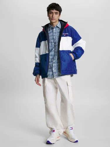 Chaqueta Azul Reversible Colorblock Para Hombre Tommy Hilfiger Tommy Jeans