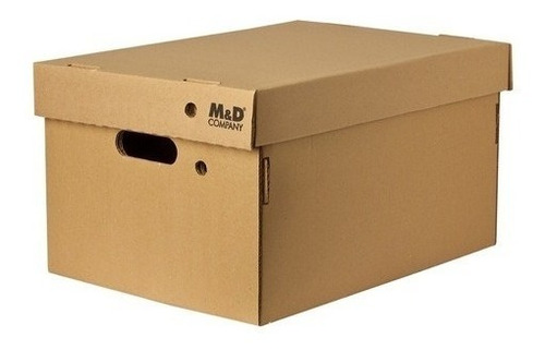 Caja Archivo Carton Corrugado Americana 42x32x25 Pack X5