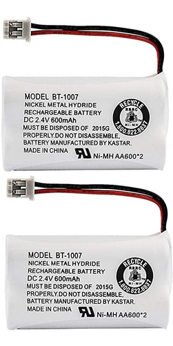 Uniden Bbty0651101 Bt-1007 Nimh 600mah Dc 2.4v Batería Recar