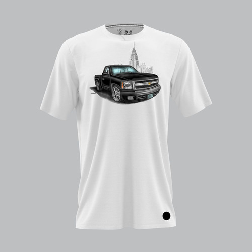 Playera Camioneta Cheyenne 2007 Negra