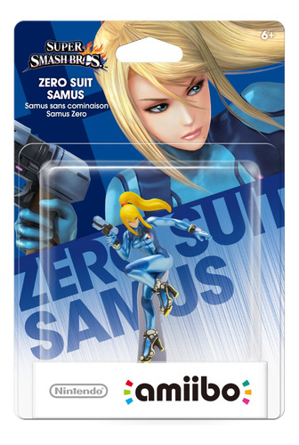 Nintendo Amiibo Samus Zero Suit Super Smash Bros. Series