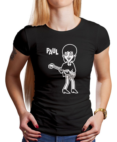 Polo Dama The Beatles  Paul (d0431 Boleto.store)