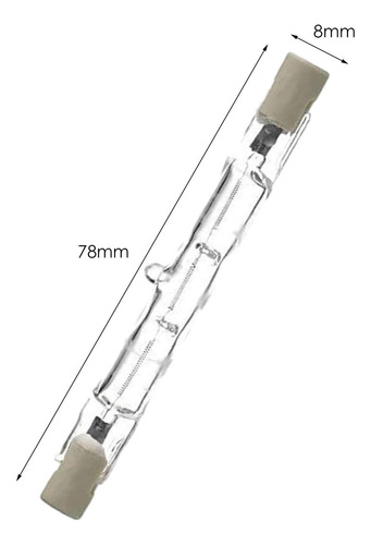 10 Uds R7s Bombillas Halógenas Tipo J Bombilla De J78 120w