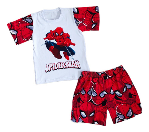Pijamas Niños Short Spiderman 