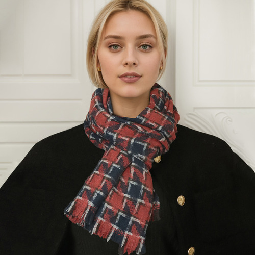 Bufanda Pashmina Para Dama Pata De Gallo Calientita