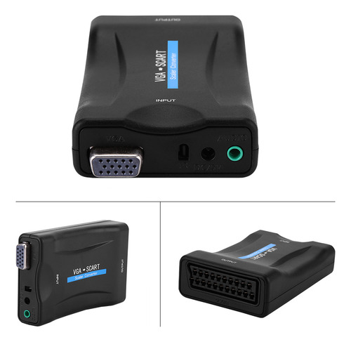 Adaptador Vga A Scart, Conversor De Vídeo Usb Con Mando A Di