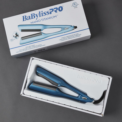 Ondulador Babyliss Pro Ionico Deep Waver Nano Titanium Xl Color Celeste