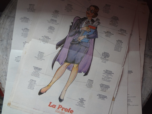 Poster Posterrible La Profe Años 80s Originales Primera Mano