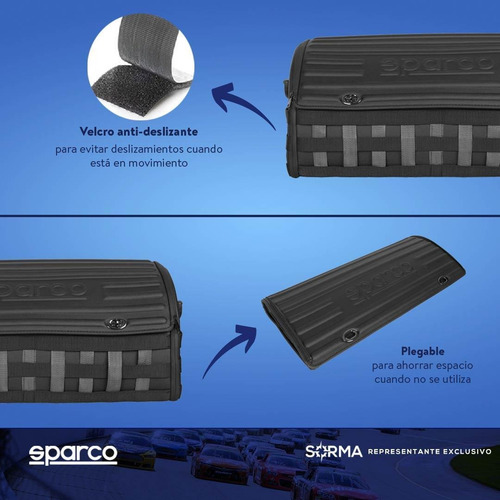 Imagen 5 de 10 de Organizador De Auto Baúl Sparco Impermeable