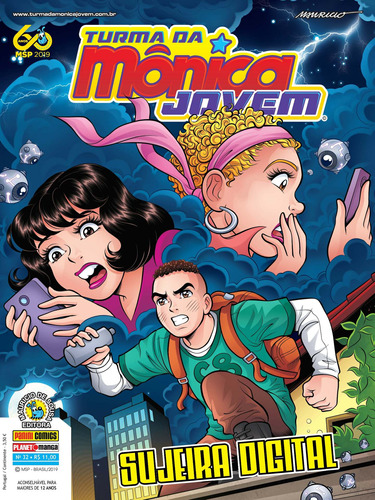 Turma Da Mônica Jovem Ed. 32 (Série 2): Sujeira Digital, de Mauricio de Sousa. Editora Panini Brasil LTDA, capa mole em português, 2019