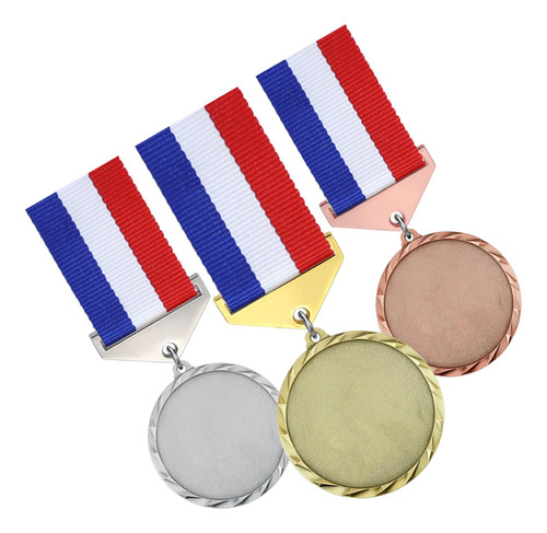 3 Piezas Medallas De Metal Con Cintas Medallas De Estilo B