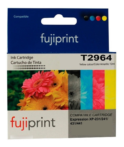 Cartucho Yellow Compatible Epson Xp231 241 431 Alta Cap