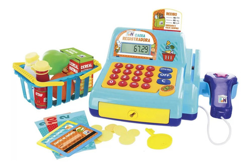 Imagem 3 de 5 de Caixa Registradora Infantil Com Acessórios Meninos - Br386