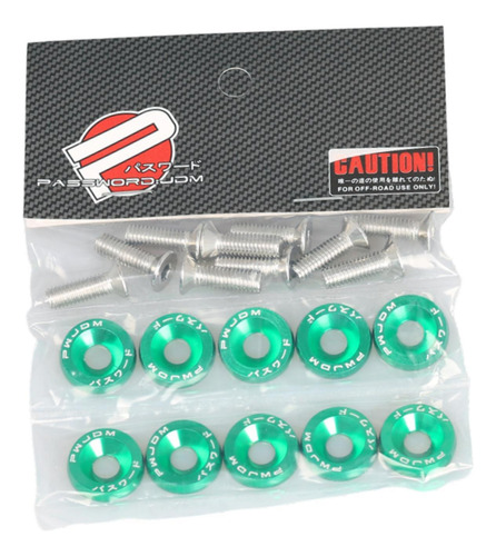 Arandelas De Guardabarros M6 Juntas De Aluminio Piezas Verde