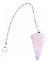 Comprar Péndulo Cuarzo Rosa Piedra Natural. Relajación Amor