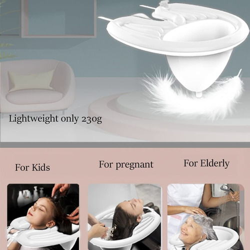 Lavabo Inflable Portátil Para Champú,bandeja Inflable Champú