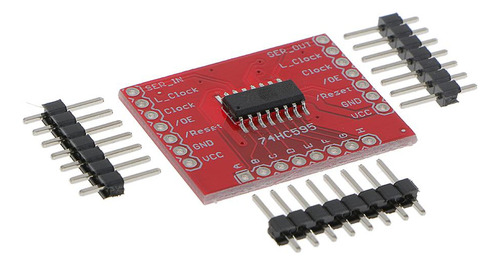 74hc595 Ic Ing Register Dip-16 Circuit, Pack Of 10