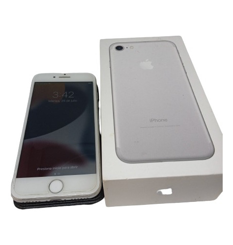 iPhone 7  De 128g 4g Liberado Silver Plata Con Caja Usado 