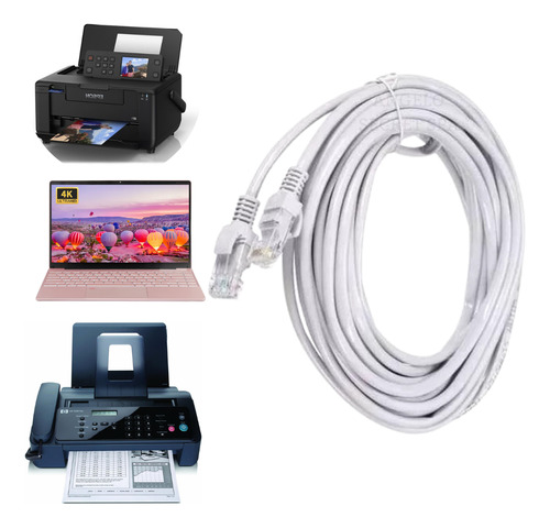 Cable De Red Network 10 Metros Categoria 5e
