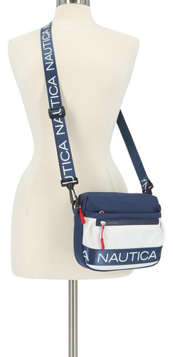 Bonita Bolsa Crossbody Náutica Ajustable De Lado