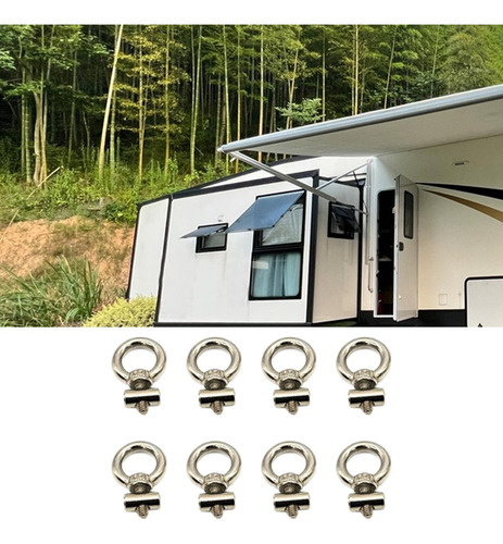 Nuevo 8 Topes For Riel De Toldo De Rv, Rosca M4 For Riel De