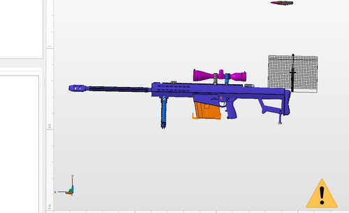 Replica Pistola Silenciada Fortnite Impresa 3d Pla Pintada