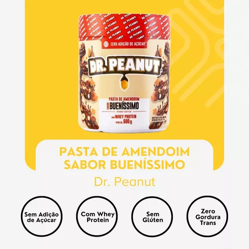 Pasta De Amendoim Whey Isolado 600g Buenissimo - Dr Peanut