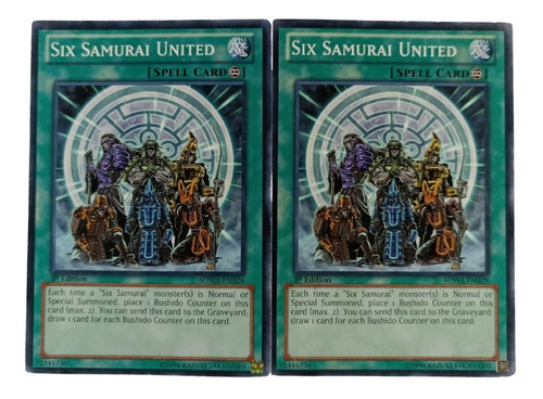 Yugioh! Six Samurai United Sdwa-en028 1st Edition