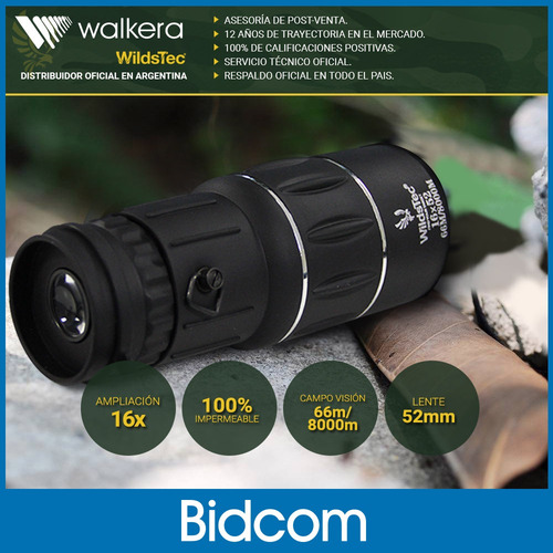 Imagen 2 de 10 de Monocular 16x52 Compacto Definicion Alcance Lentes Hd Pro