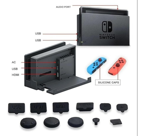 Kit Silicona Protector Nintendo Switch Silicon Protector Joy