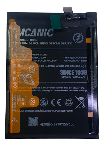 12 Meses De Garantia Bateria Bn59 Redmi Note 10 / Note 10s