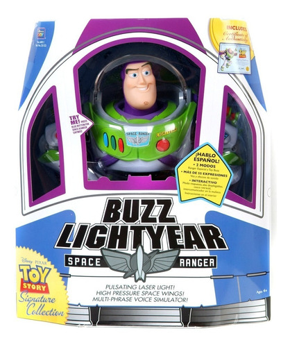 Buzz Lightyear Toy Story Nave Espacial Certificado Sonidos