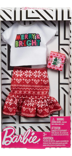 2019 Ropa Para Muñecas Barbie Navidad - Merry & Bright