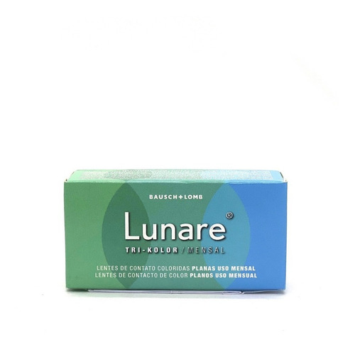Lunare Lentes Contacto Color Trikolor Liquido 60ml Estuche Color Green - Verde