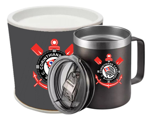 Taza térmica anatómica Time Timão Pto de 360 ml con tapa