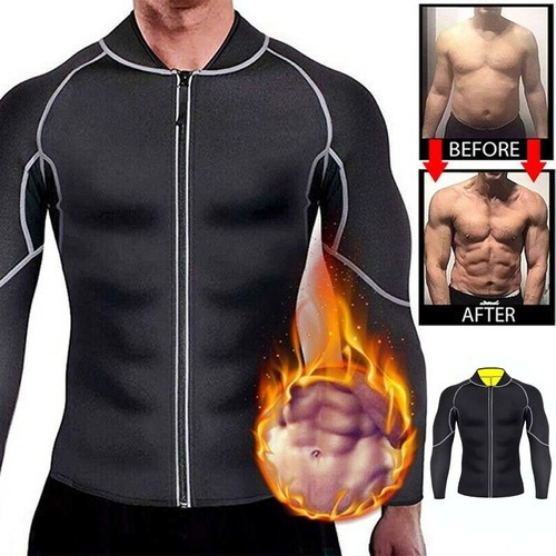 Sudadera De Neopreno Para Hombre, Traje De Sauna Para Bajar