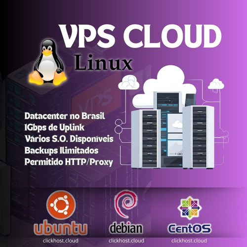 Vps Cloud Brasil 4gb 2vcpu 1gbps Linux (ubuntu, Debian Cos)