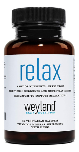 Relax - Ayuda Natural Para Dormir - Gaba, L-teanina, Raiz De