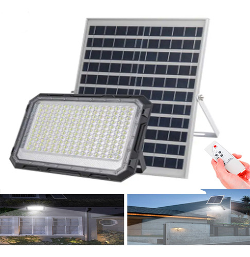 Reflector Led Solar 400w Ip66 Luz Blanca Alta Potencia Exter