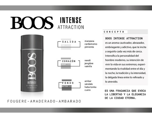 Boos Deo Intense Attraction X150 Ml Men
