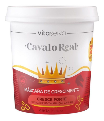 Imagem 1 de 9 de Mascara De Crescimento Cavalo Real 450g Vs