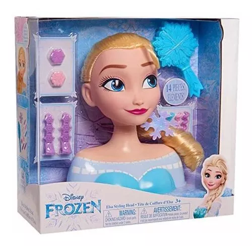 Juguete Cabeza De Muñeca Para Peinados Disney Frozen Elsa  Envío gratis