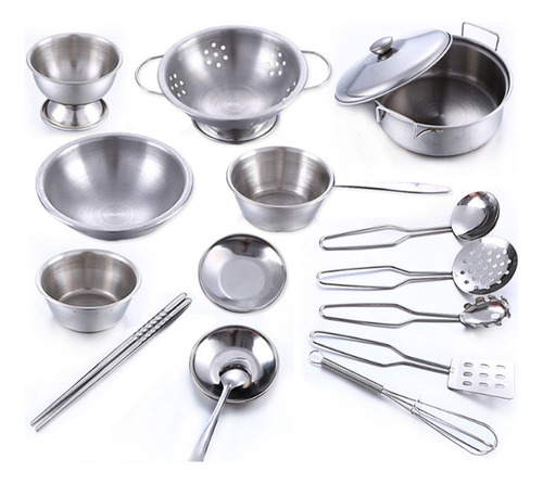 Utensilios De Cocina Para Niños, Ollas, Sartenes, Set De Jue